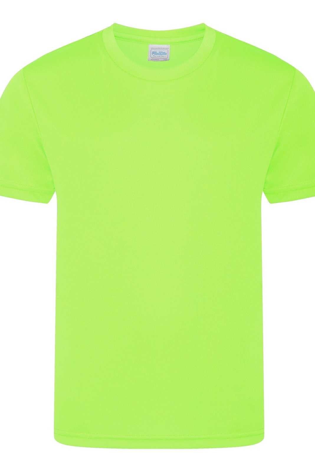 Just Cool JCY001 Youth Cool Tee - Electric Green - HIT a Double