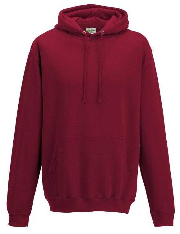 Just Hoods JHA001 College Hoodie - Red Hot Chilli - HIT a Double