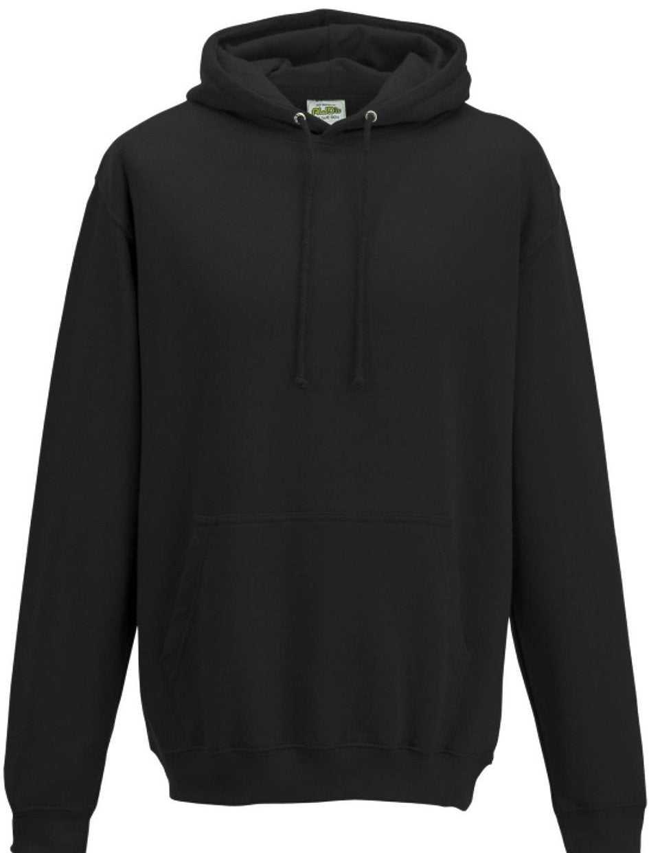 Just Hoods JHA001 College Hoodie - Jet Black - HIT a Double