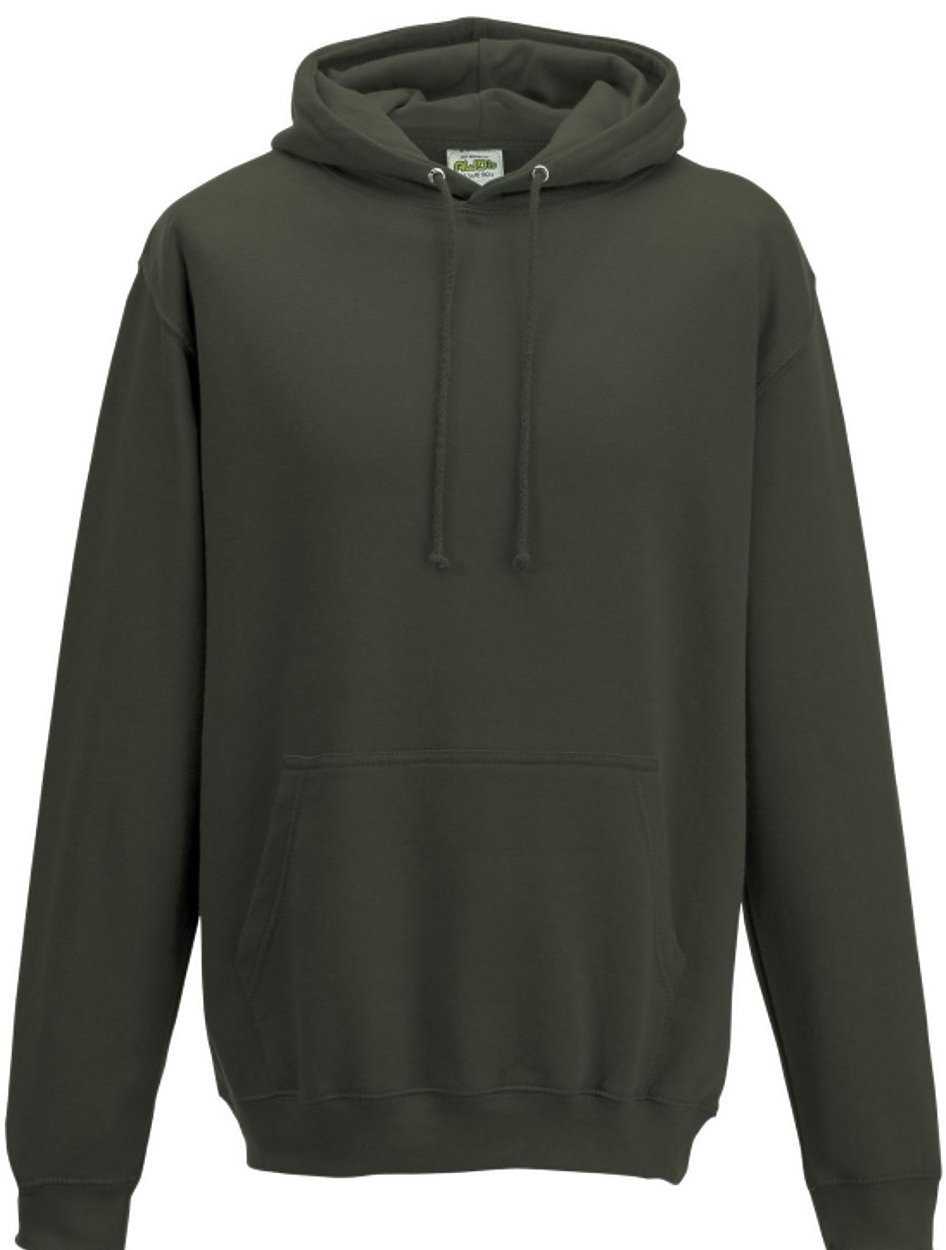 Just Hoods JHA001 College Hoodie - Olive Green - HIT a Double