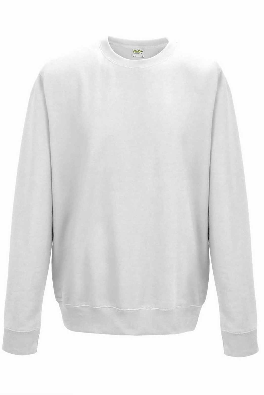 Just Hoods JHA030 College Sweat Crew Neck - Arctic White - HIT a Double