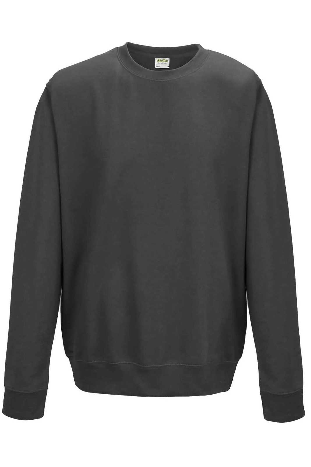 Just Hoods JHA030 College Sweat Crew Neck - Charcoal - HIT a Double