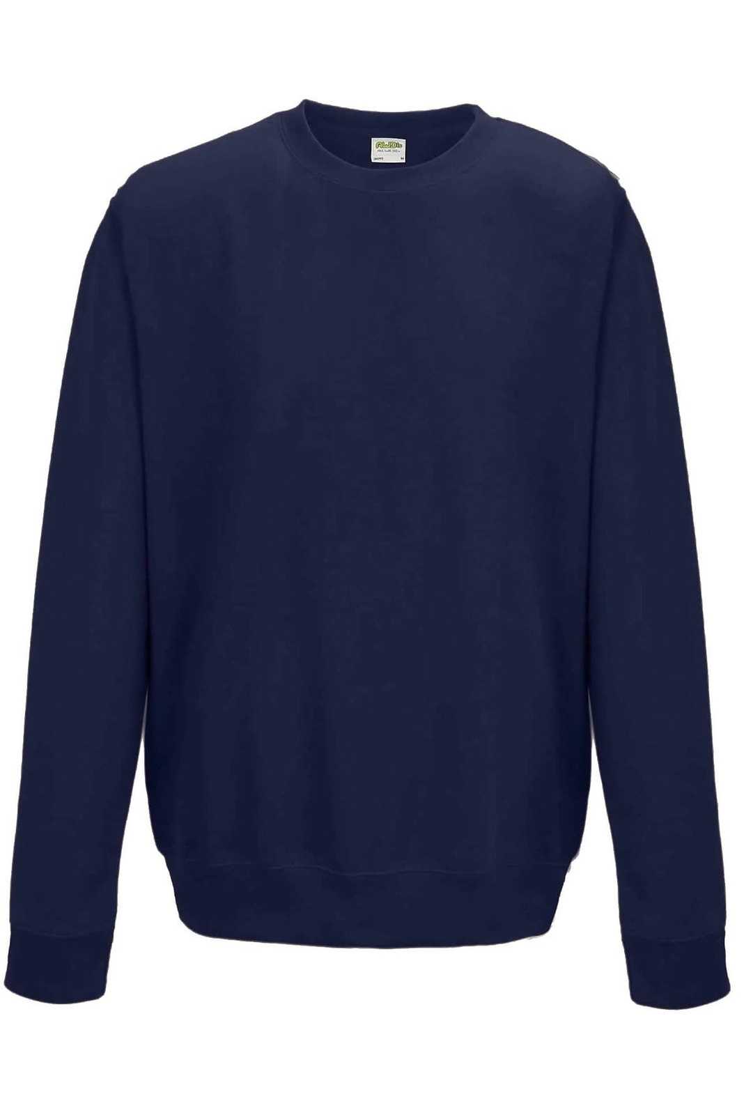 Just Hoods JHA030 College Sweat Crew Neck - French Navy - HIT a Double