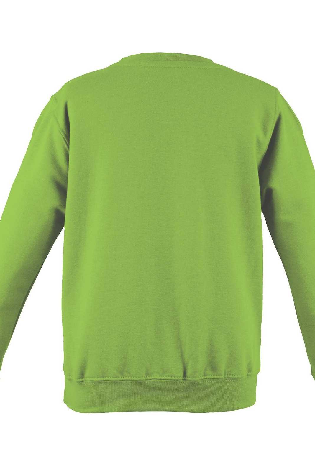 Just Hoods JHA030 College Sweat Crew Neck - Lime Green - HIT a Double