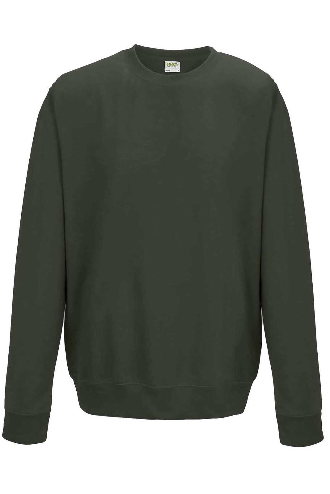 Just Hoods JHA030 College Sweat Crew Neck - Olive Green - HIT a Double
