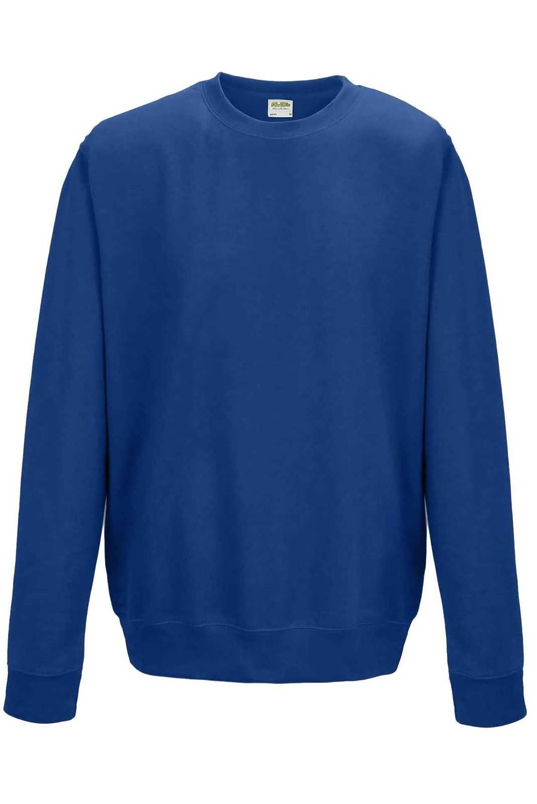 Just Hoods JHA030 College Sweat Crew Neck - Royal Blue - HIT a Double