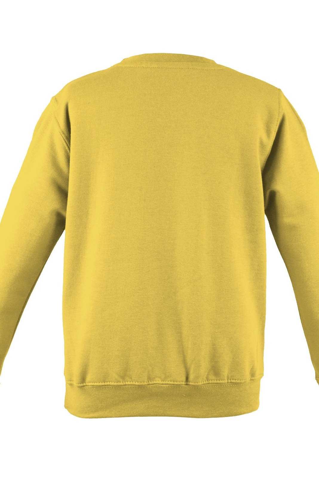 Just Hoods JHA030 College Sweat Crew Neck - Sun Yellow - HIT a Double