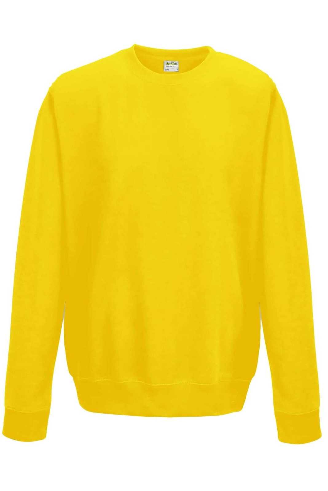 Just Hoods JHA030 College Sweat Crew Neck - Sun Yellow - HIT a Double