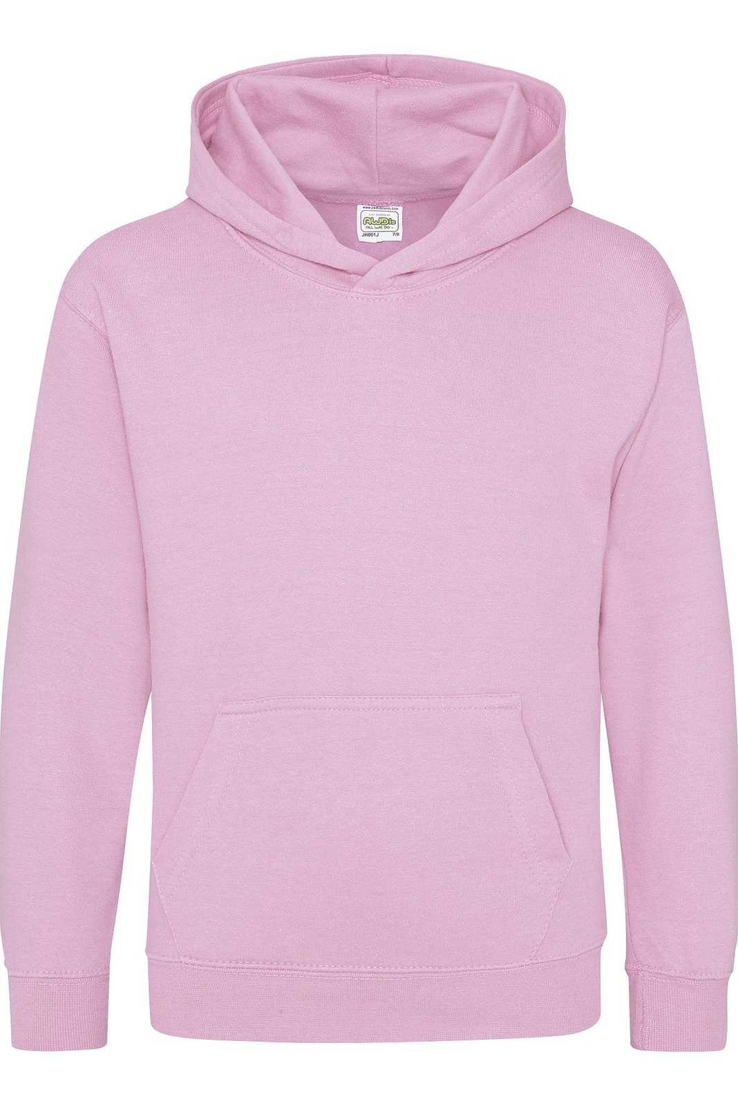 Just Hoods JHY001 Youth College Hoodie - Baby Pink - HIT a Double