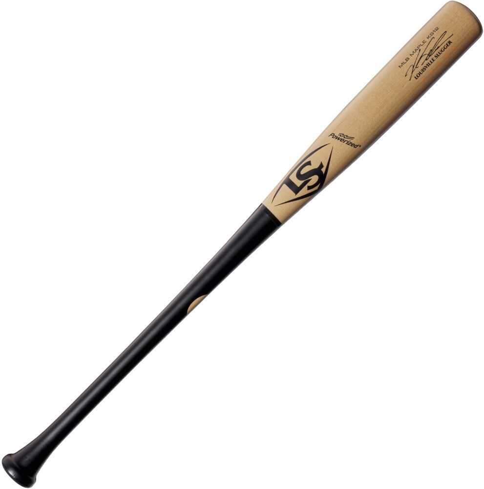 Louisville Slugger MLB Prime Maple KS12 Kyle Schwarber Player-Inspired Model 34" Baseball Bat - Black Red - HIT a Doulbe