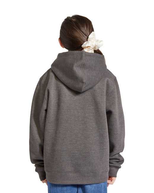 Lane Seven LS1401Y Youth Premium Pullover Hooded Sweatshirt - Charcoal Heather - HIT a Double - 3