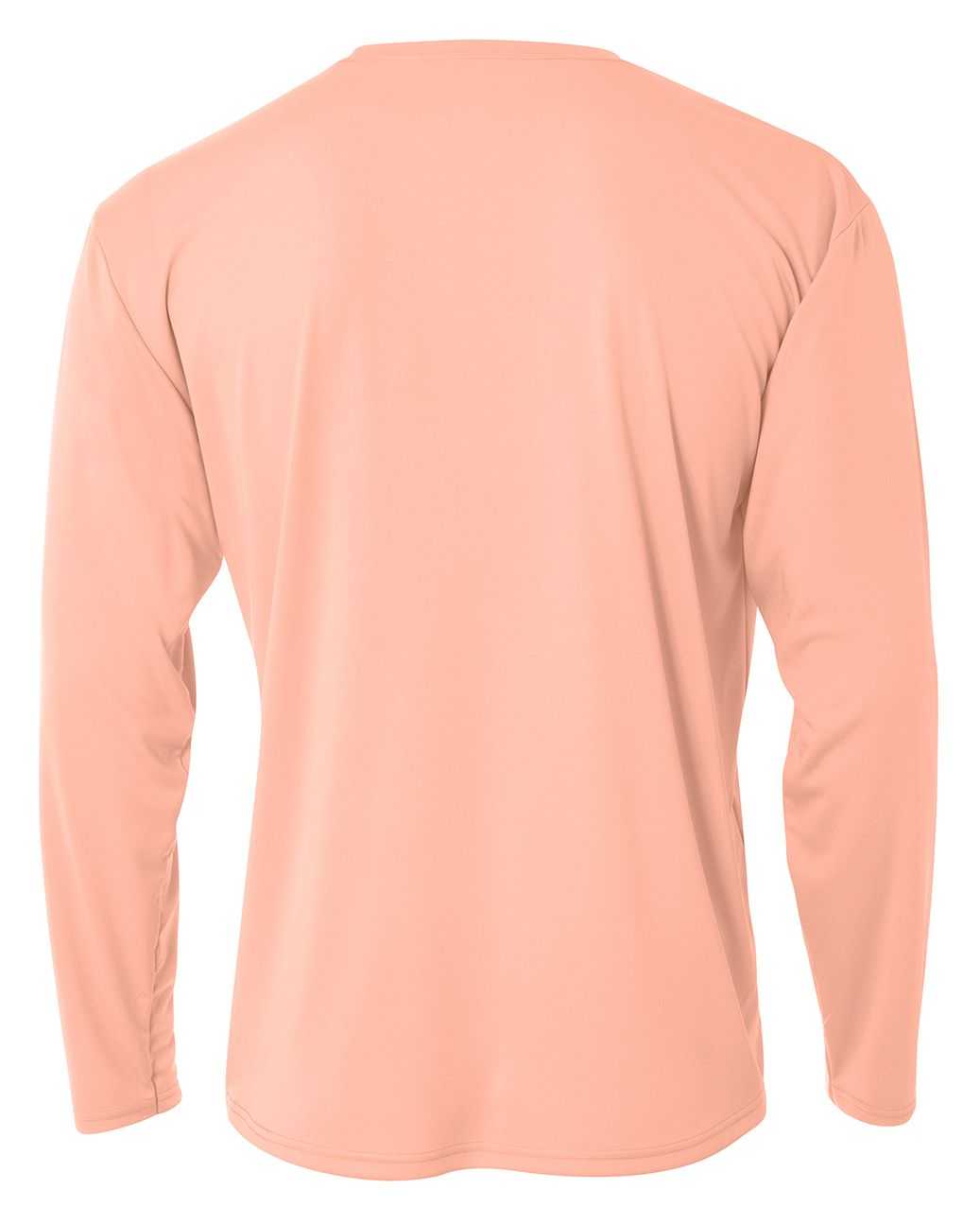 A4 N3165 Men&#39;S Cooling Performance Long Sleeve T-Shirt - Samon - HIT a Double - 3