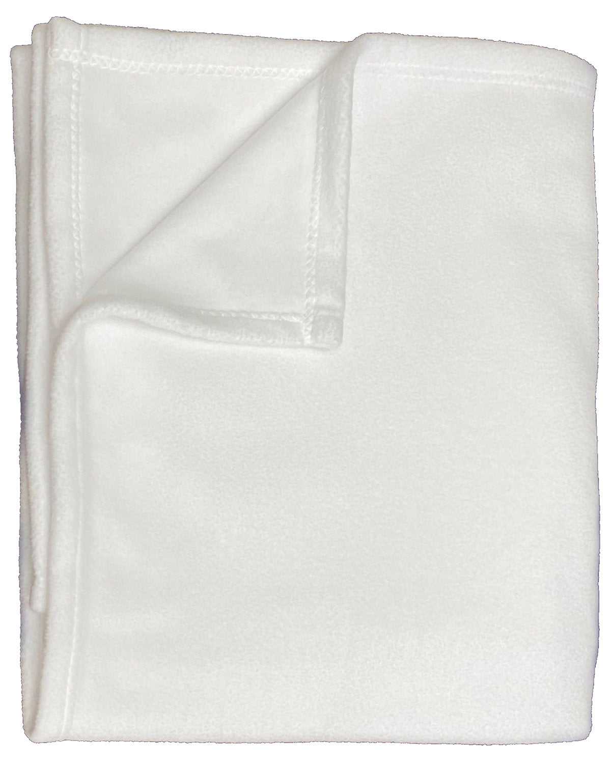 Liberty Bags PSB5060F Sublimation Brushed Fleece Blanket - White - HIT a Double - 1