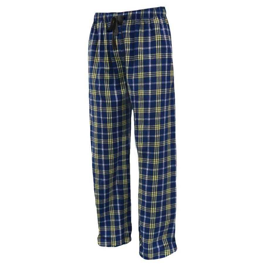 Pennant YFLNP Youth Flannel Plaid Pant - Navy Gold - HIT a Double