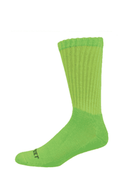 Pro Feet 215 Multi-Sport Crew Socks - Lime - HIT a Double