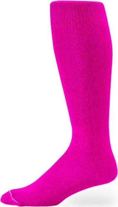 Pro Feet 110-112 Polyester Multi-Sport Tube Socks - Hot Pink - HIT a Double