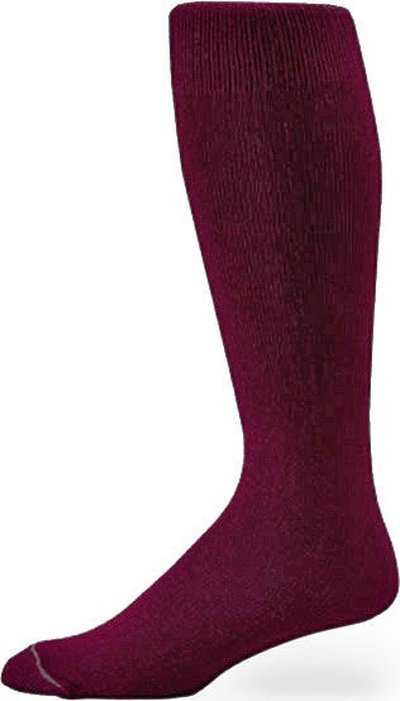 Pro Feet 110-112 Polyester Multi-Sport Tube Socks - Maroon - HIT a Double