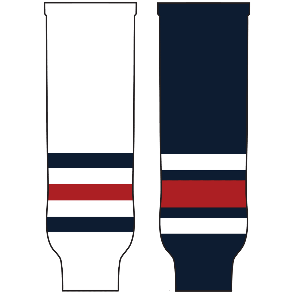 Pearsox Pro Weight NHL Team Hockey Socks - Columbus Navy - HIT a Double