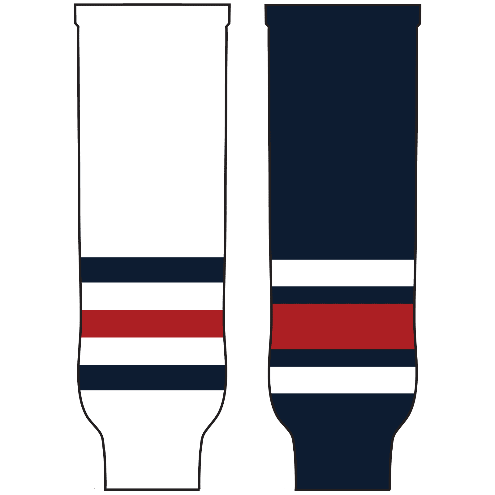 Pearsox Pro Weight NHL Team Hockey Socks - Columbus Navy - HIT a Double