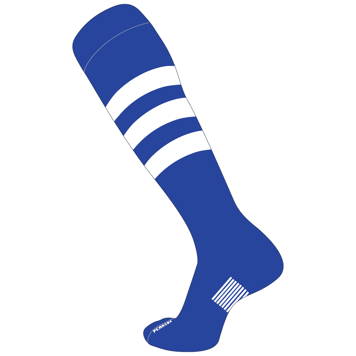 Pearsox Slugger Knee High Socks - Royal White - HIT a Double