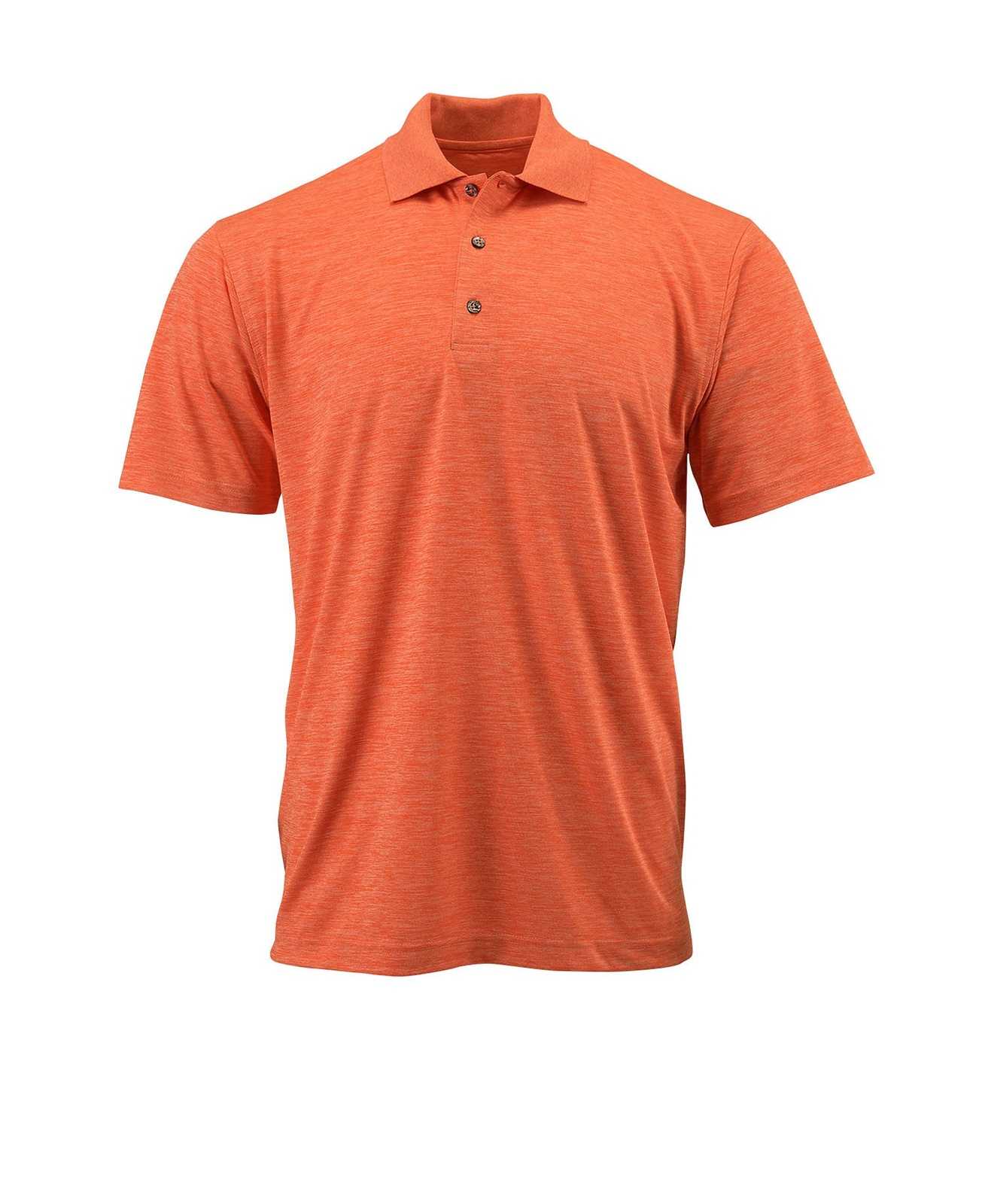 Paragon 130 Adult Performance Striated Polo - Tangerine Heather - HIT a Double