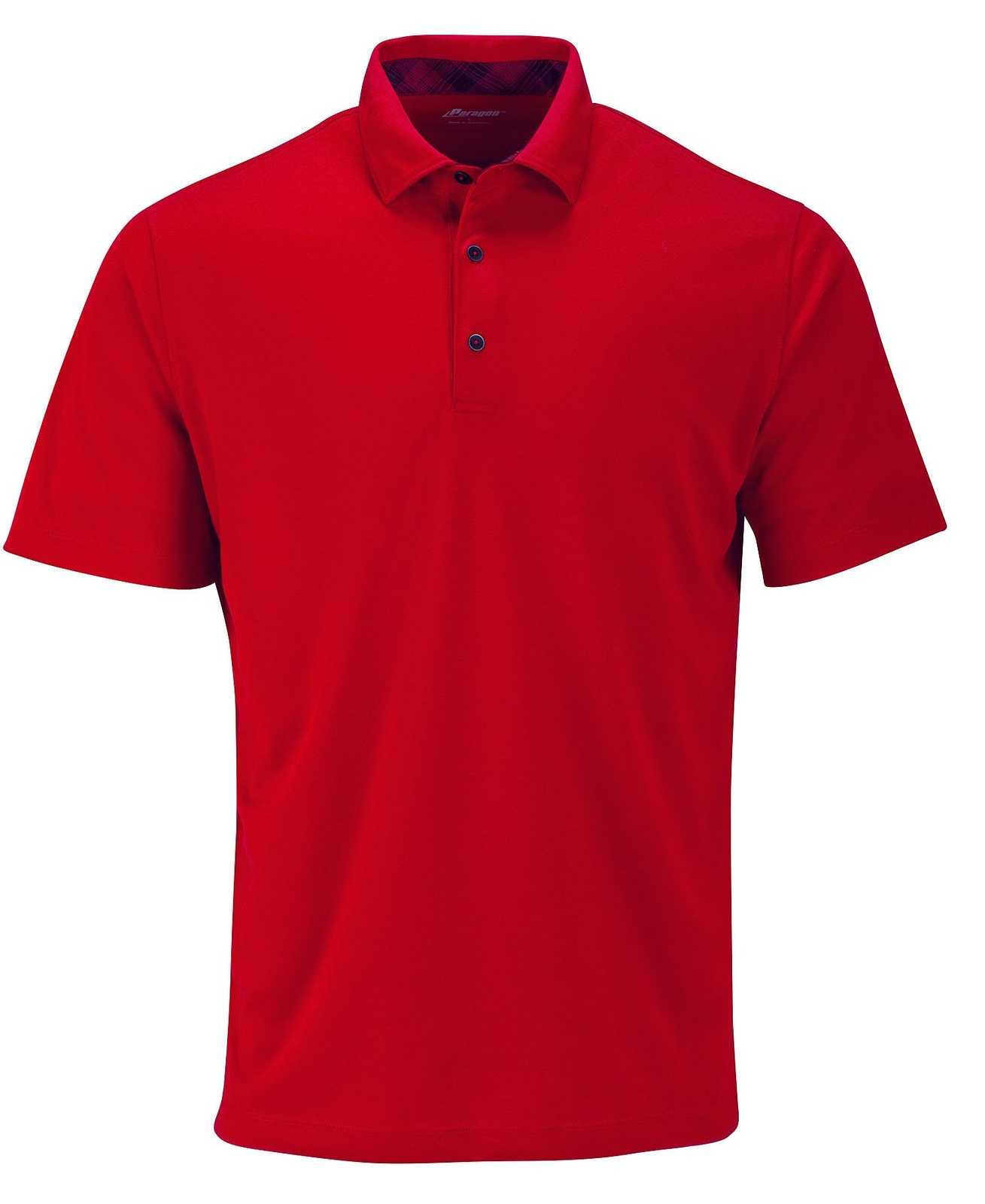 Paragon 150 Memphis Mens Sueded Polo - Red - HIT a Double