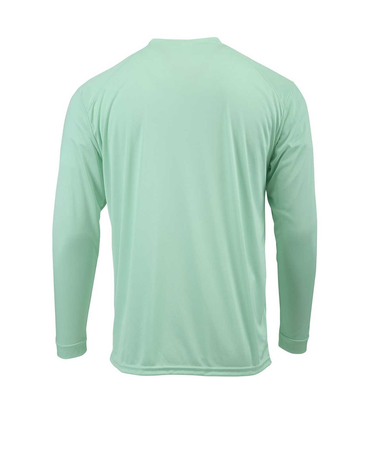 Paragon 210 Adult Long Sleeve Performance Tee - Mint Green - HIT a Double