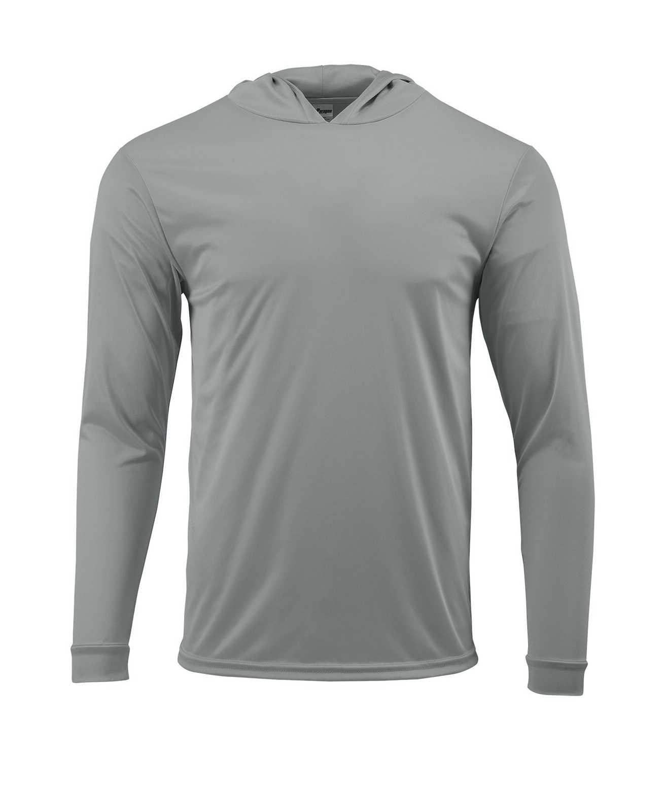 Paragon 220 Adult Long Sleeve Performance Hood - Medium Gray - HIT a Double - 1
