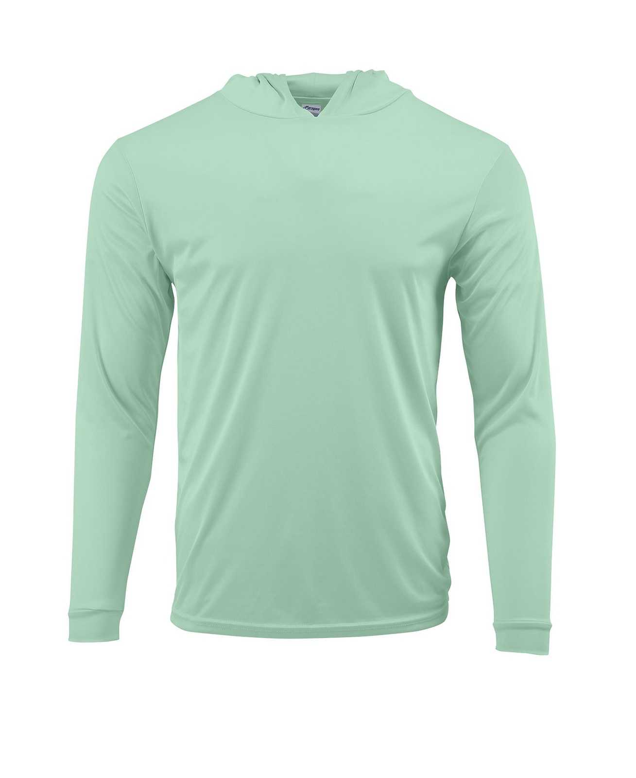 Paragon 220 Adult Long Sleeve Performance Hood - Mint Green - HIT a Double - 1