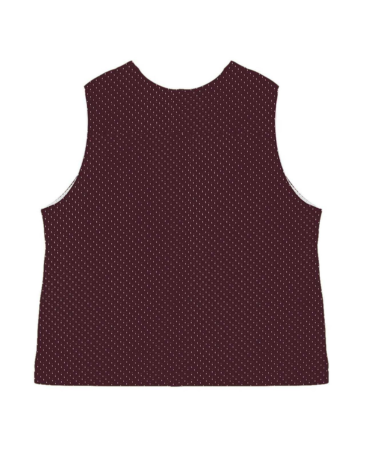 C2 Sport 5660 Mesh Reversible Womens Pinnie - Maroon White - HIT a Double - 3