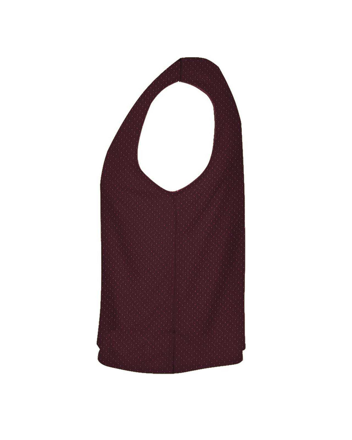 C2 Sport 5260 Mesh Reversible Youth Pinnie - Maroon White - HIT a Double - 2