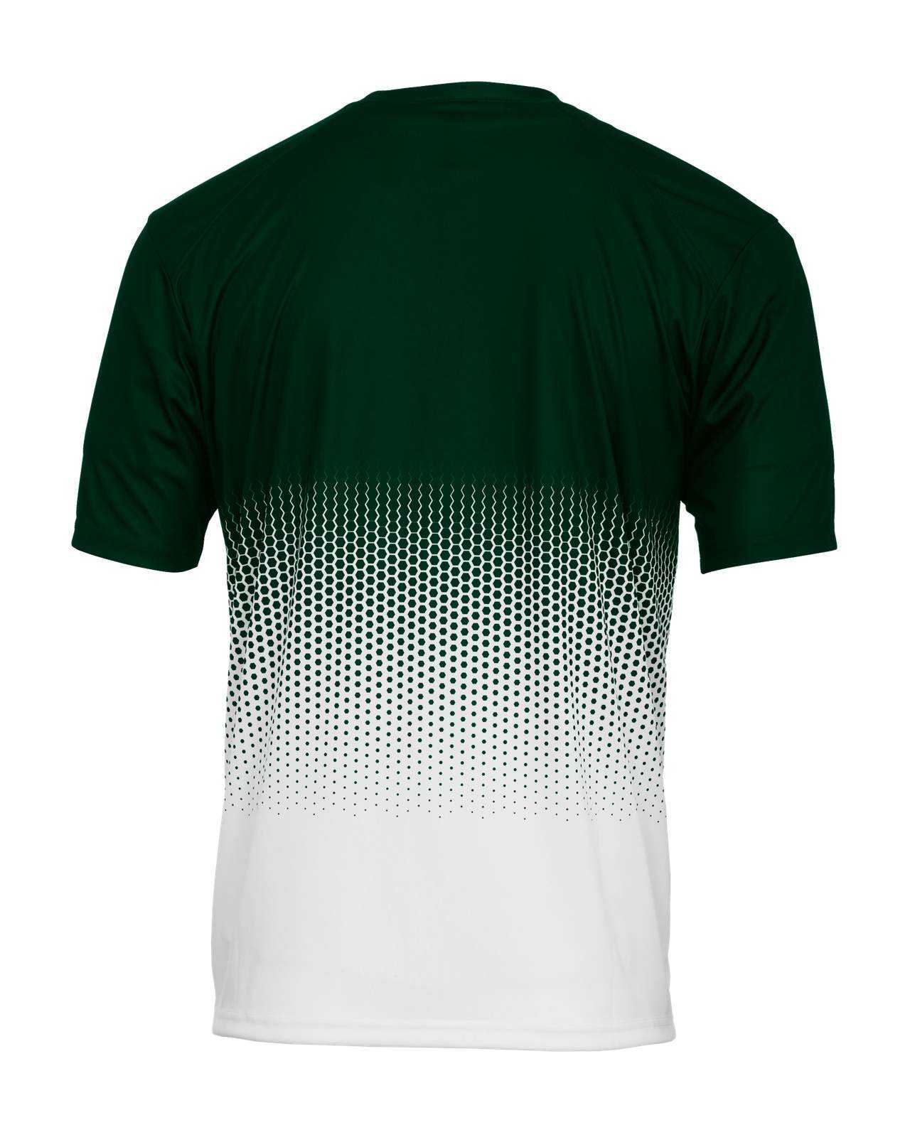 Badger Sport 4220 Hex 2.0 Tee - Forest White - HIT a Double - 1