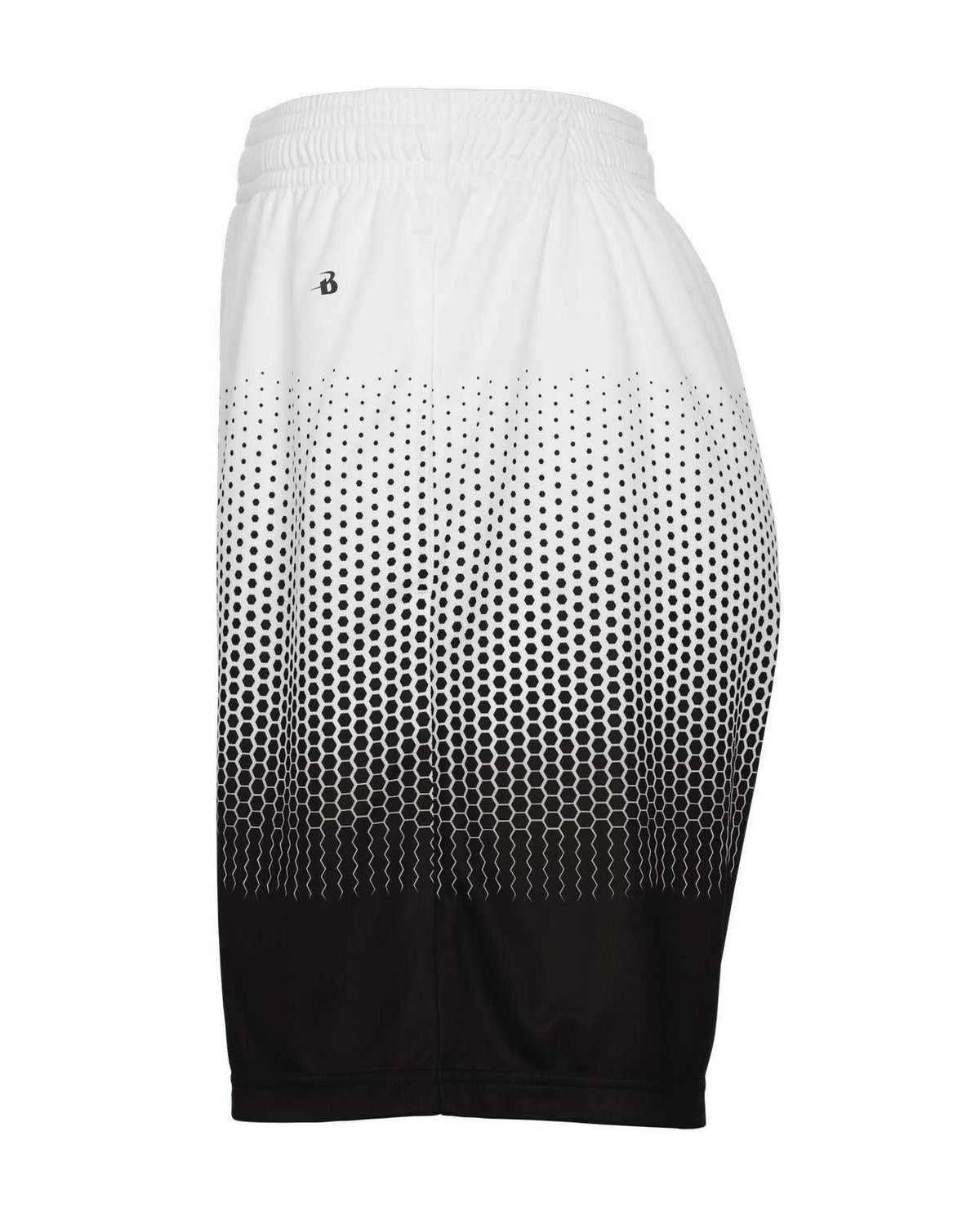 Badger Sport 2221 Hex 2.0 Youth Short - Black White - HIT a Double - 2