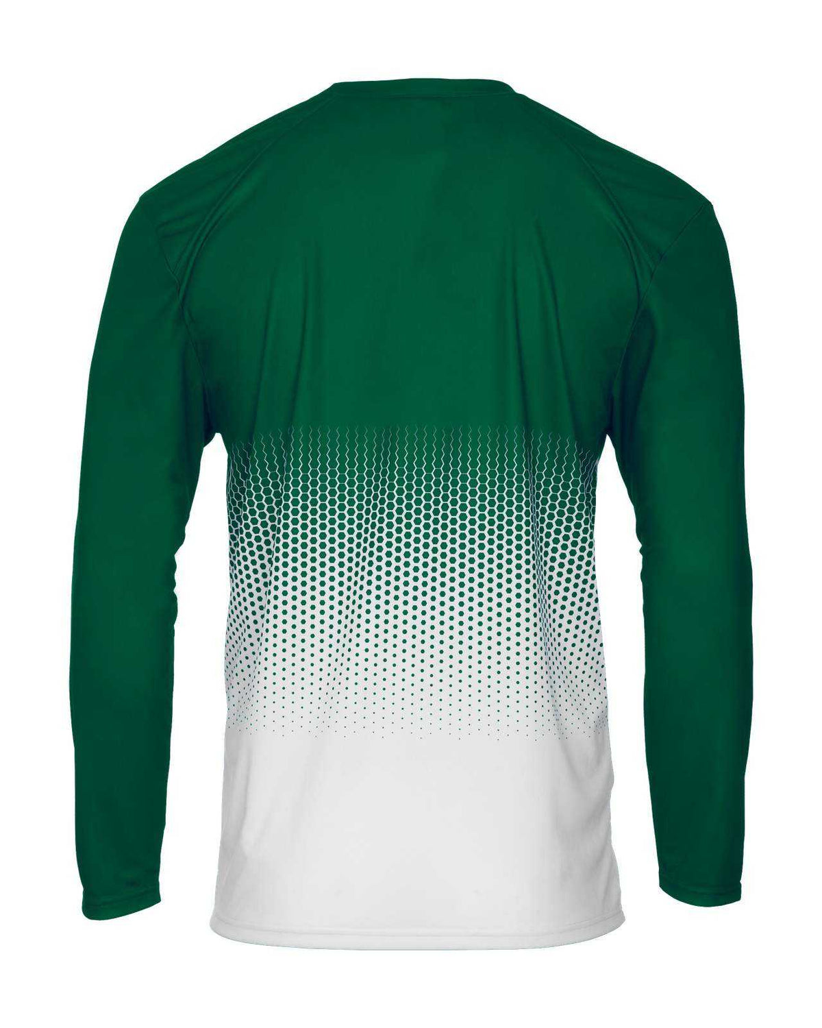 Badger Sport 2224 Hex Youth Long Sleeve Tee - Forest Hex - HIT a Double - 3