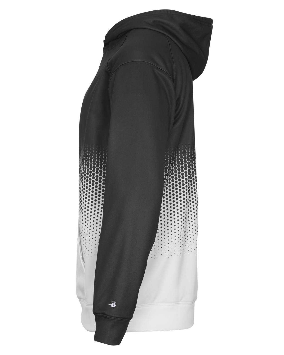 Badger Sport 1404 Hex 2.0 Hoodie - Graphite Hex - HIT a Double - 2