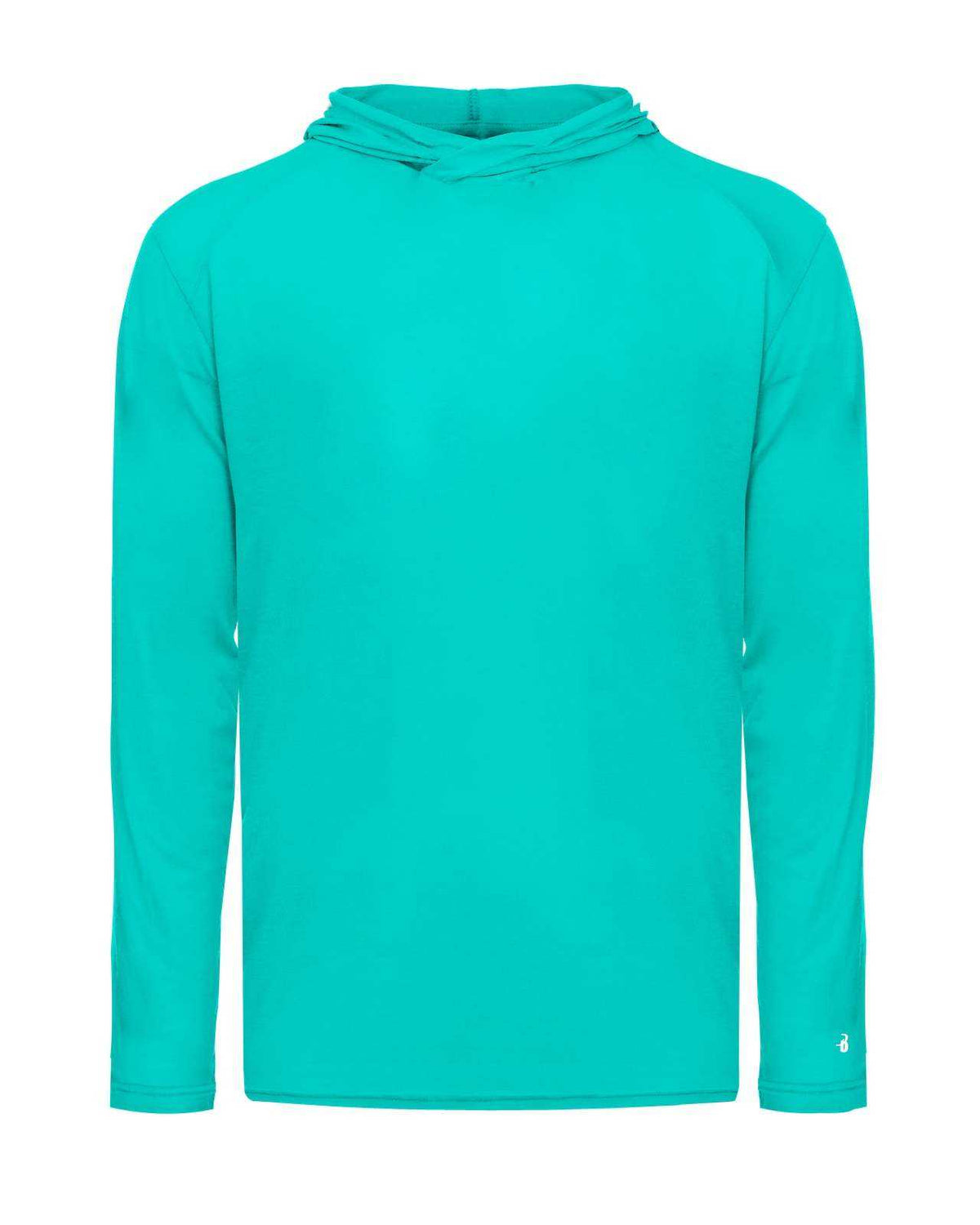 Badger Sport 2905 Tri-Blend Surplice Youth Hoodie - Turquoise - HIT a Double - 1