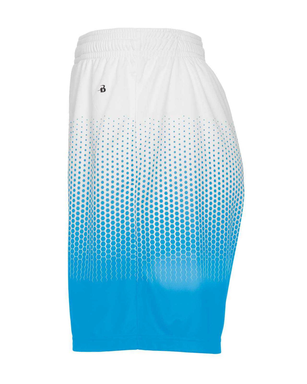 Badger Sport 2221 Hex 2.0 Youth Short - Columbia Blue White - HIT a Double - 2