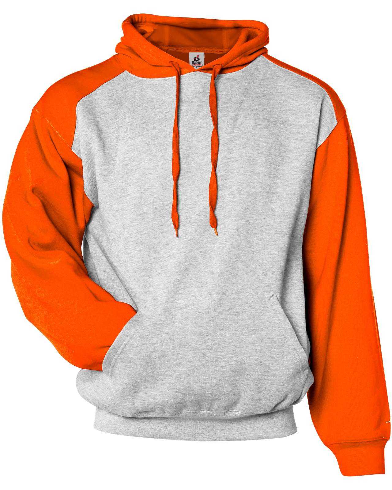 Badger Sport 2449 Athletic Fleece Sport Youth Hoodie - Oxford Orange - HIT a Double - 1