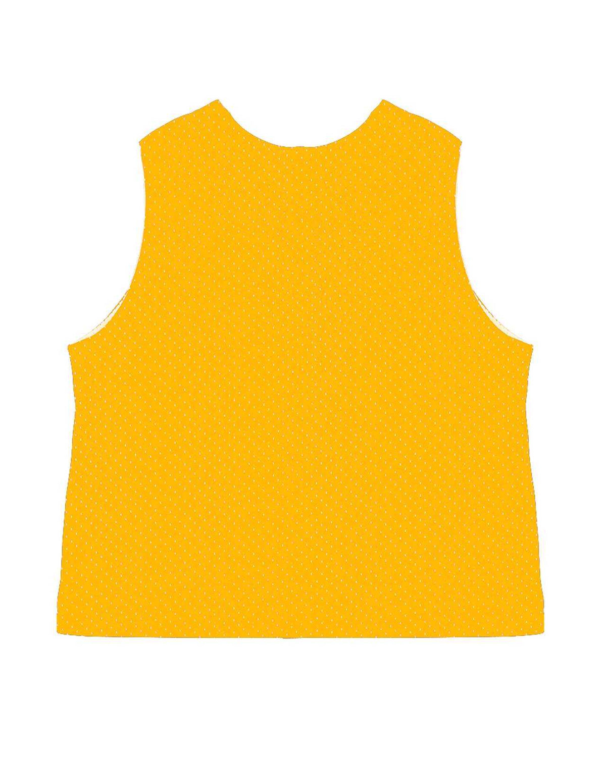 C2 Sport 5260 Mesh Reversible Youth Pinnie - Gold White - HIT a Double - 3