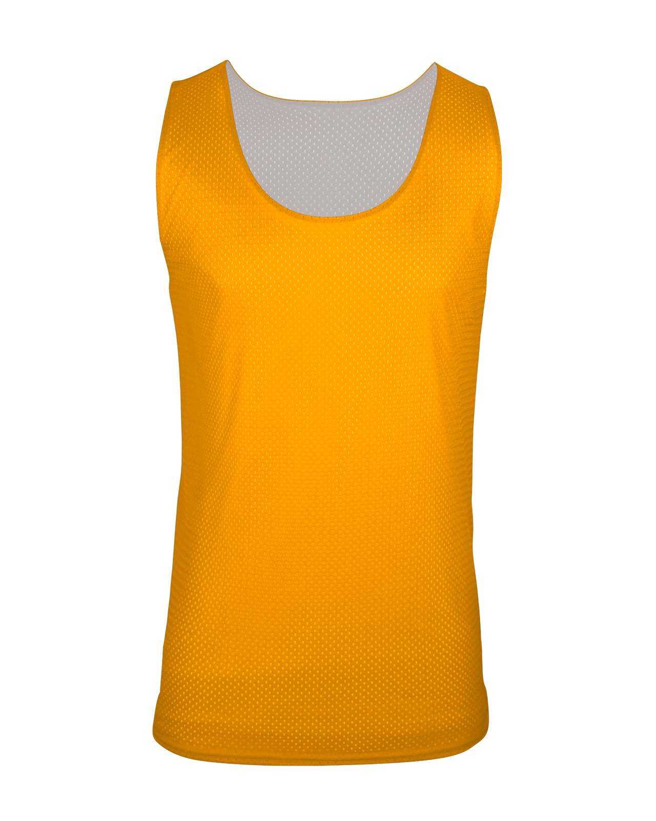 C2 Sport 5228 Reversible. Mesh Youth Tank - Gold White - HIT a Double - 1
