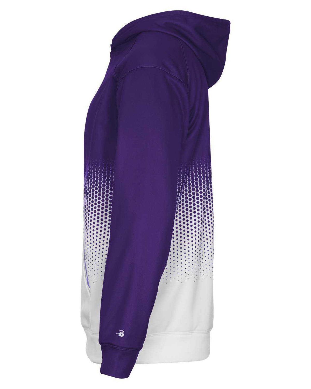 Badger Sport 2404 Hex 2.0 Youth Hoodie - Purple Hex - HIT a Double - 2