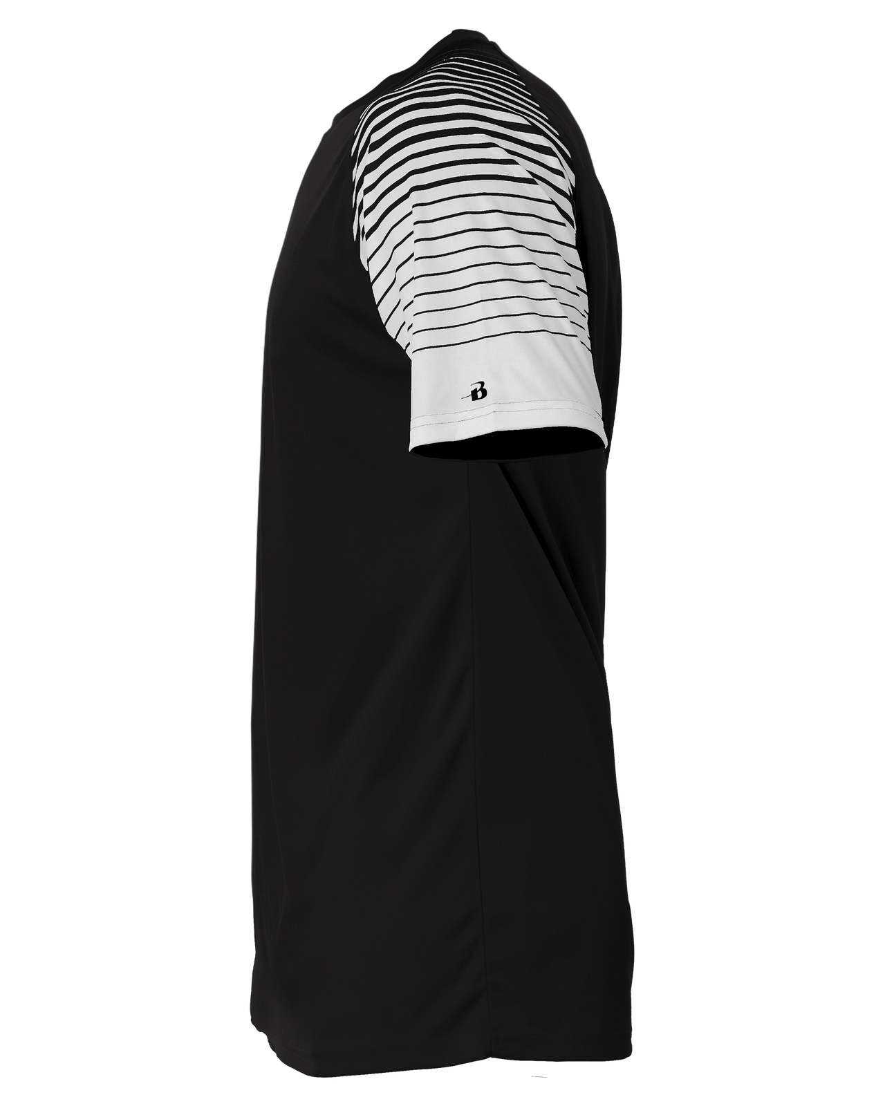 Badger Sport 4210 Lineup Tee - Black - HIT a Double - 1