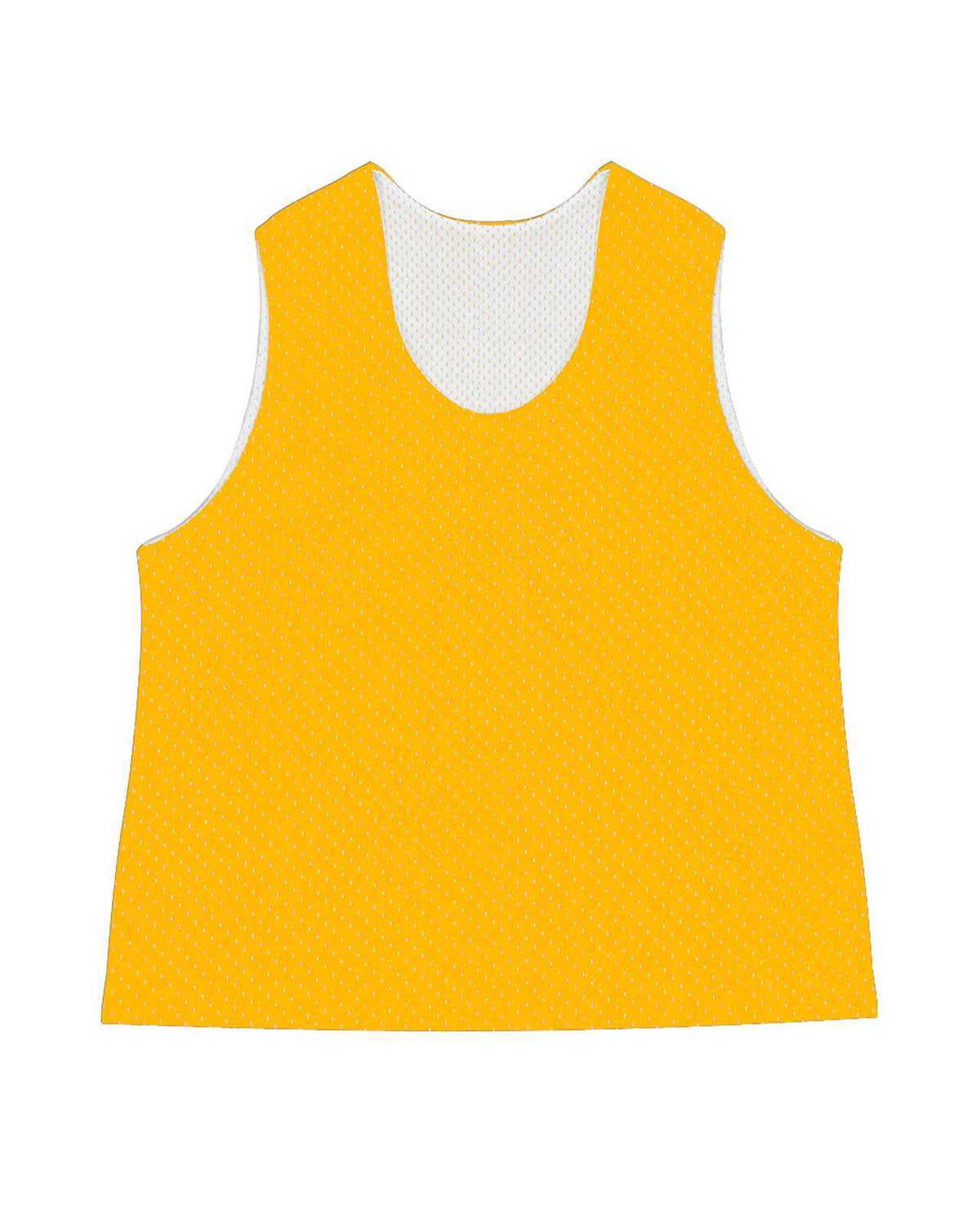 C2 Sport 5260 Mesh Reversible Youth Pinnie - Gold White - HIT a Double - 1