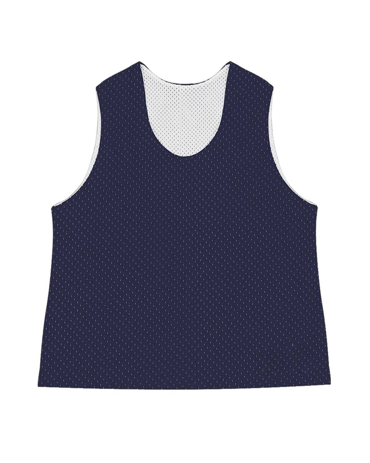 C2 Sport 5260 Mesh Reversible Youth Pinnie - Navy White - HIT a Double - 1