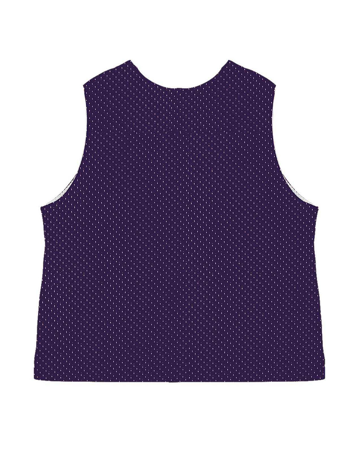 C2 Sport 5260 Mesh Reversible Youth Pinnie - Purple White - HIT a Double - 3