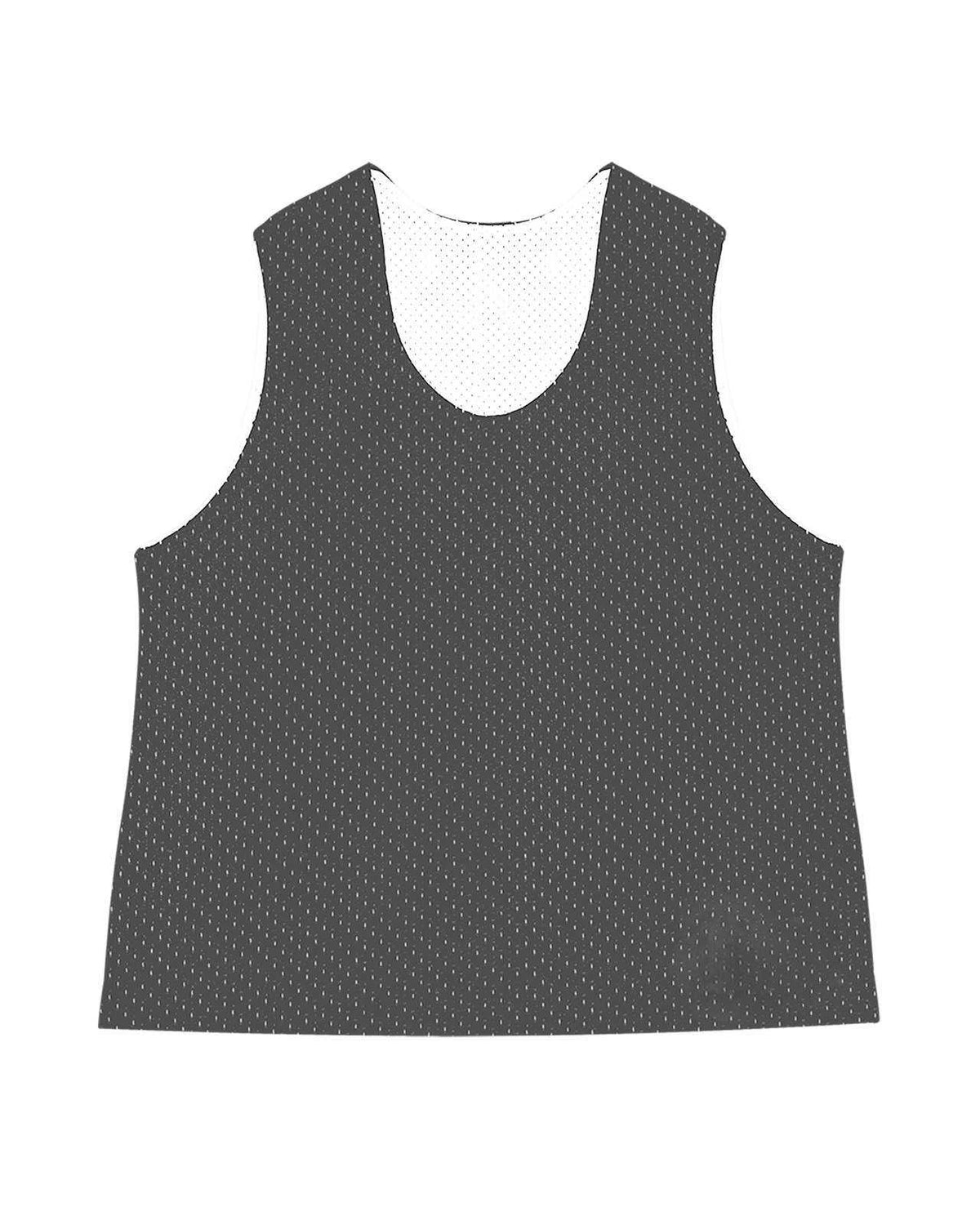 C2 Sport 5260 Mesh Reversible Youth Pinnie - Graphite White - HIT a Double - 1
