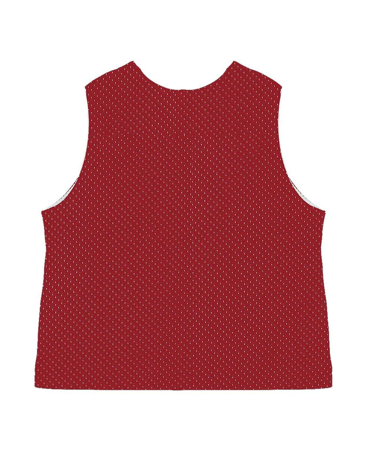 C2 Sport 5660 Mesh Reversible Womens Pinnie - Red White - HIT a Double - 3