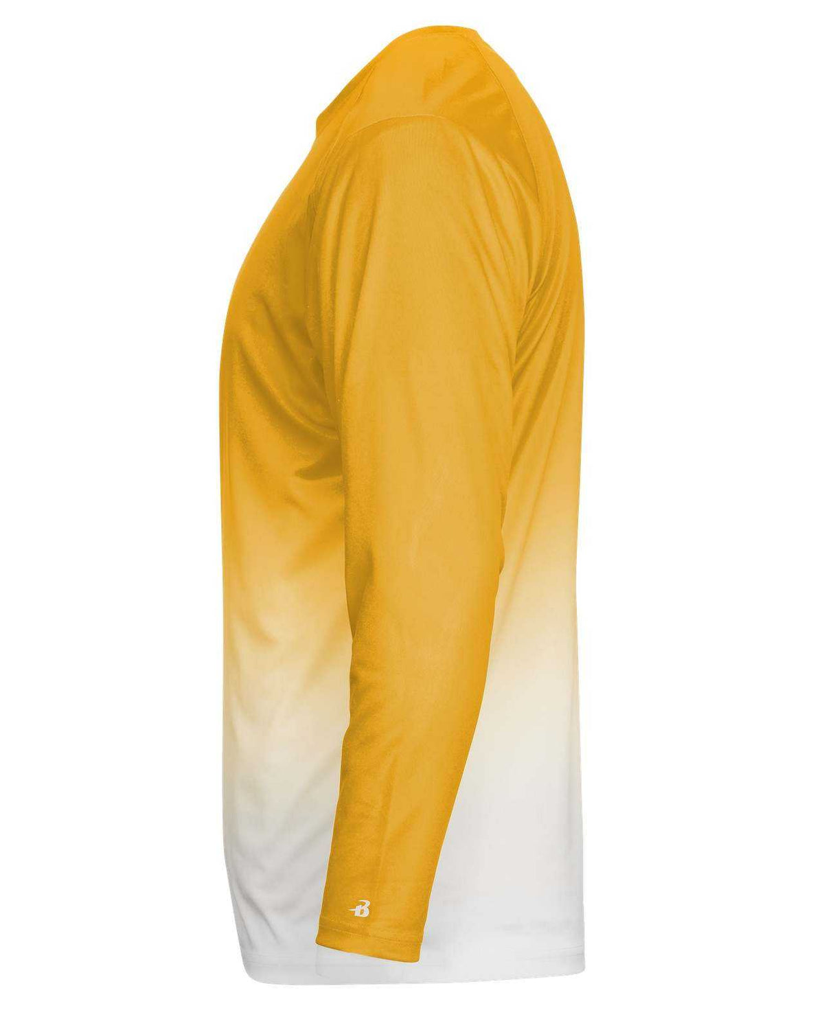 Badger Sport 2204 Ombre Long sleeve Youth Tee - Gold White - HIT a Double - 3