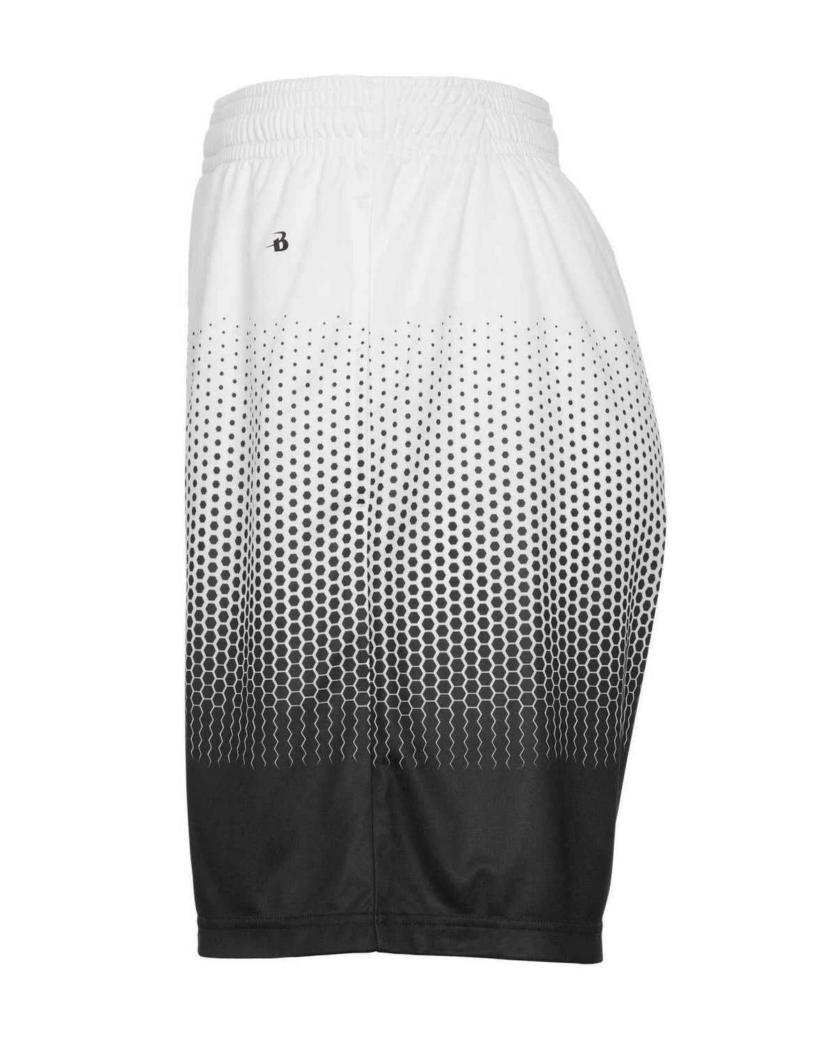 Badger Sport 2221 Hex 2.0 Youth Short - Graphite White - HIT a Double - 2