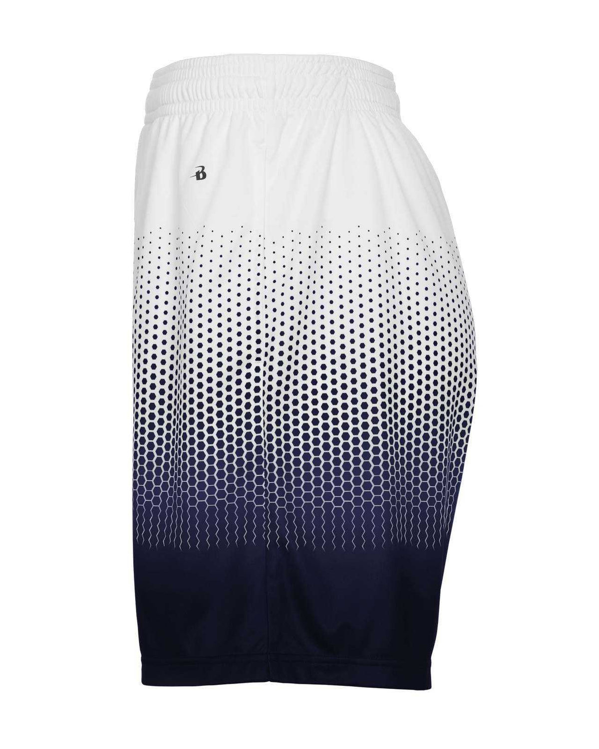 Badger Sport 2221 Hex 2.0 Youth Short - Navy White - HIT a Double - 2